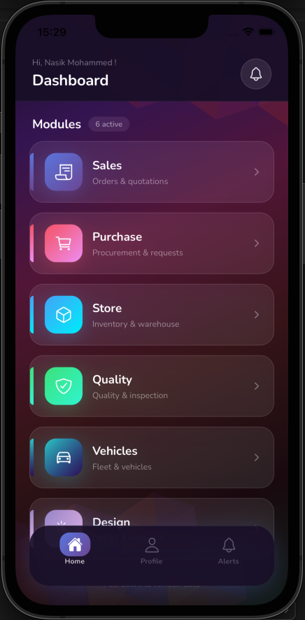 Mobile Dashboard and Approvals