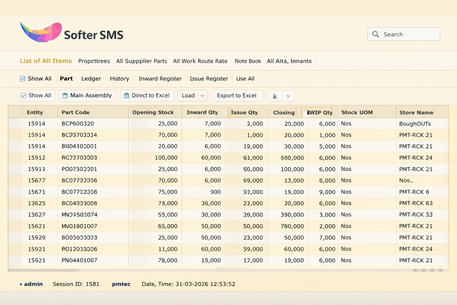 SOFTER SMS Dashboard Preview